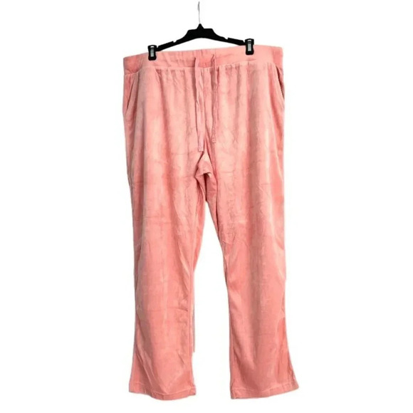 Jane Ashley Women's Plus Size Drawstring Waist Straight Leg Sweatpants - Picture 1 of 5